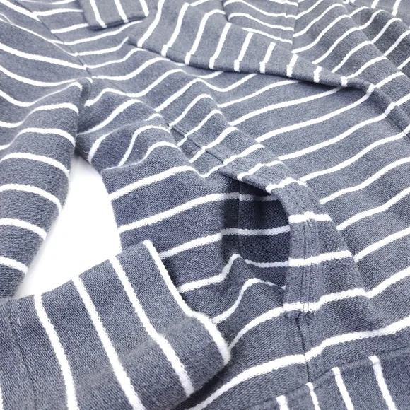 Loft Grey White Striped Blazer Sz S - Picture 2 of 13